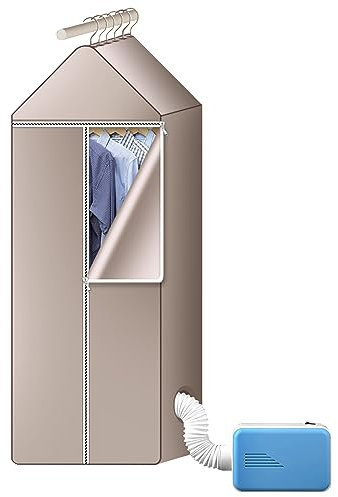 Elektrischer Wäschetrockner, Tragbarer Trockenmaschine, Warmluft und Kaltluft Doppel Mode Trockner, 600W Mini Trockner für Kleidung Schuhtrockner, Kompakte Trockner für Zuhause Apartment Reisen