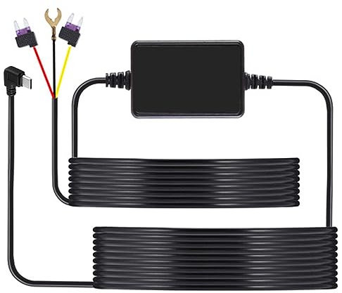 Hardwire Kit für F7N Typ-C-Version Dashcam: Typ-C-Anschluss Hardwire-Kit für Dash Cam, Parküberwachung, 12V/24V zu 5V, Dashcam Hardwire mit Niederspannungsschutz