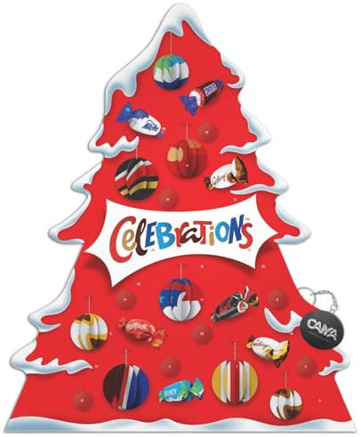 Celebrations Calendario dell'Avvento 2023 con Cioccolatini Assortiti 215g