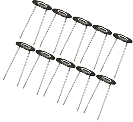 VANZACK Picchetti da Giardino Zincati a Forma di u 15 Cm Guarnizioni, Set da 50 Pezzi, per Fissaggio Telo e Ancoraggio Prato, Utilizzo Esterno e Giardinaggio Quotidiano