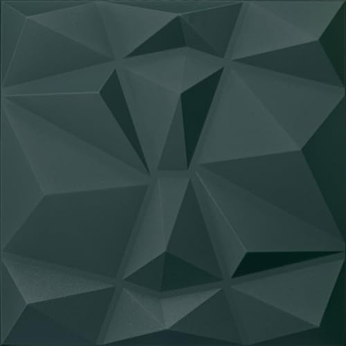 DECCART 3D Wandpaneele Grün 50x50 cm 48 Stück