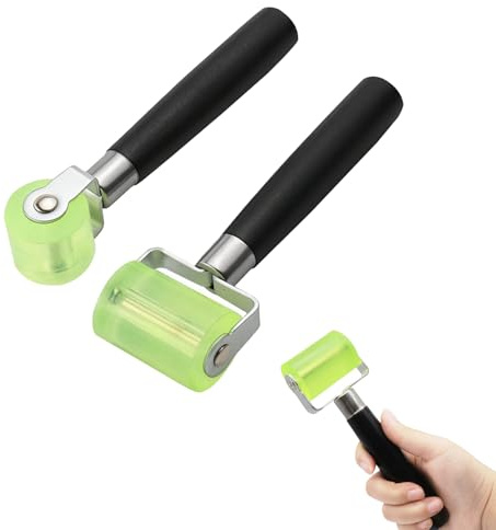 2 Rouleaux Presseurs, Rouleau À Main En Silicone De 30mm & 50mm,Rouleau De Pression À Main,Presseur En Silicone Rouleau,Papier Peint Couture Outil À Main,Pour Bordure De Chant, Soudures De Bâches Pvc