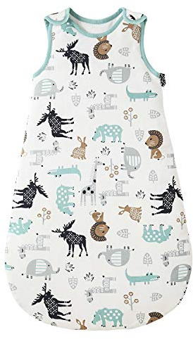 Mosebears Baby Winter Schlafsack Kinderschlafsack 2.5 Tog aus Baumwolle Verschiedene Größen von der Geburt bis zum Alter von 24 Monaten Ganzjährig Schlafsack (Ponydeer, (12-18 Monate))