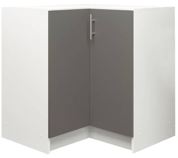 JD Greta Kitchen Base Corner Cabinet – 800mm – Base Kitchen Unit Dark Grey