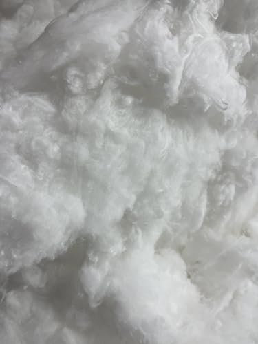 Ouate de remplissage 100 % coton blanc 10 kg fine (EUR 13,50 kg / kg) compostable, lavable, ouate de bricolage, matériau de remplissage 100 % naturel renouvelable pour poupées, ours, coussins, etc.