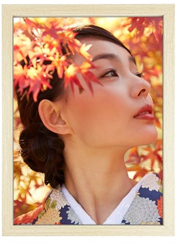 Gentpovth Naturale A4 Cornice per Foto in Legno, trasforma le tue immagini in vere opere d'arte, Il telaio è robusto, raffinatezza rustica alle tue foto, per il soggiorno,la camera da letto,gli uffici