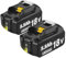 2X 18V 5,5Ah/5500mAh Ersatzakku für Makita BL1850 BL1850B BL1860B BL1860 BL1840B BL1840 BL1830 BL1835 BL1845 194204-5 LXT-400 mit LED Werkzeugakku