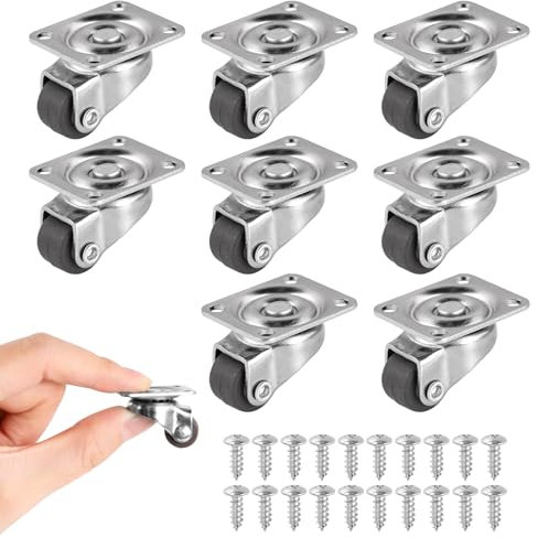 Ruedas para Muebles, 8 Ruedas Giratorias Pequeñas De 360 para Muebles Pequeñas Electrodomesticos