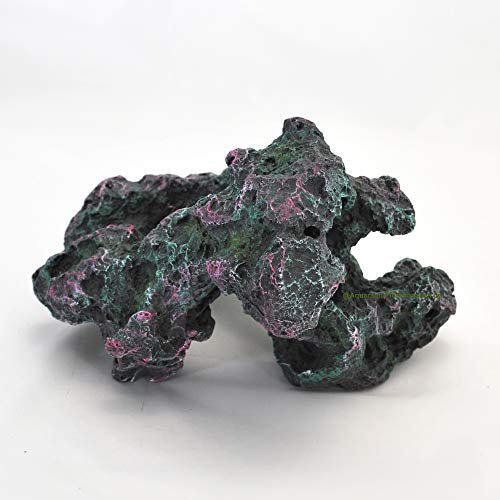 Felsen,Gestein,21 x17 x14 cm, Meerwasser Aquarium Deko, Riff Stein Nachbildung