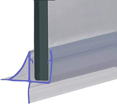Shower Seal for Screens, Doors or Panels | Fits 4, 5 or 6mm Glass | Seals Gaps of Up to 16mm | 80cm, 90cm, 140cm or 2m Long | SEAL106 (80cm)