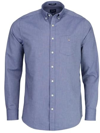 GANT Herr REG Oxford-skjorta klassisk skjorta, persisk blå, standard, persisk blå, XL