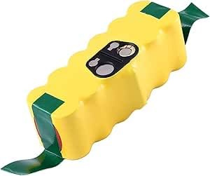 14.4V 5000mAh Akku für iRobot Roomba, NI-MH Ersatzakku für Roomba,Akku für iRobot Roomba 500 600 700 800 Serie Ersatzakku Passt R3 irobot 581 450 700 605 621 880 785