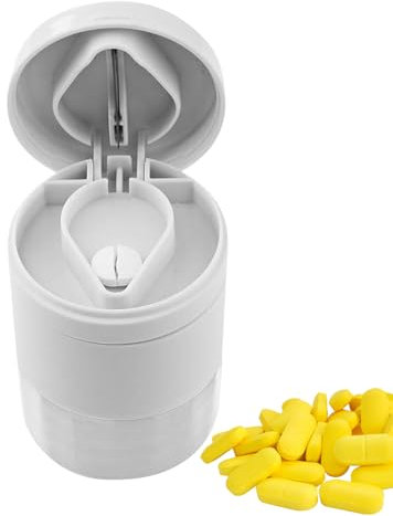 Murman Taglia Pillole - Portapillole, Tagliapillole E Frantumapillole | Tagliapillole | Portapillole Da Viaggio Con Tagliapillole | Tagliapillole Per Compresse Per Bambini E Anziani