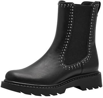 Tamaris Damen Chelsea Vegan; BLACK, EU 39