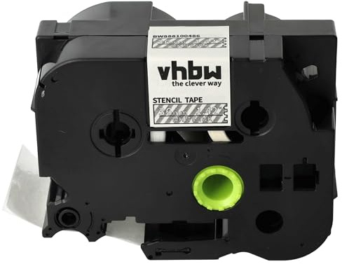 vhbw cinta de escritura reemplaza Brother ST-161 | STE-161 para impresora etiquetas 3m x 36 mm blanco a transparente