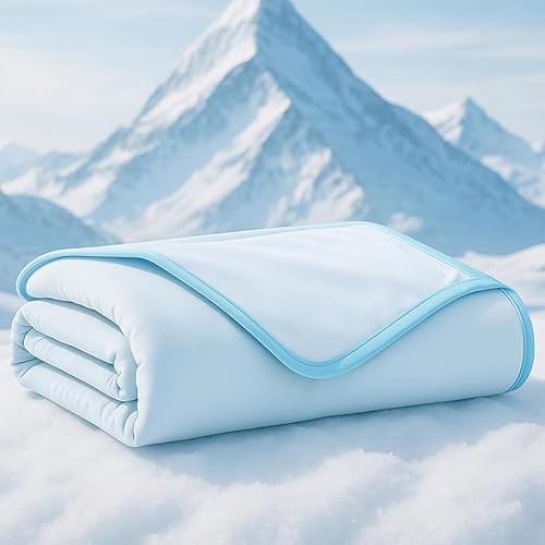 Zonli Premium Cooling Blanket for Dogs-Lightweight Fluffy Pet Throw & Bed Cover,Cooling Mat for Dogs,Cats&Puppies - Breathable,Durable Summer Blanket-Oversized 39×55 Pet Pad, Machine Washable (Blue)