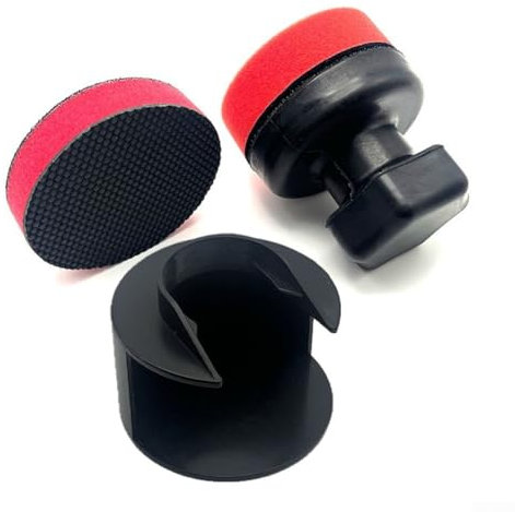 Zeroupshop Brosse de polissage hexagonale manuelle pour voiture - Applicateur éponge ergonomique haute densité - Outil de nettoyage de pneus - Réutilisable