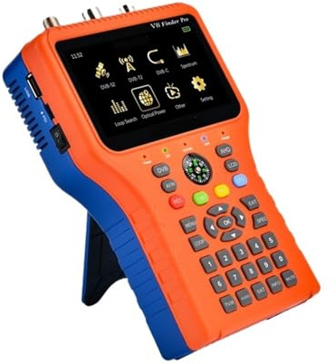 YHYWJHY V8 Finder PRO 2 Satellite Signal Finder DVB-S2X/S2/S/T2/T/C AHD H.265 Meter Satellite for Adjusting Sat TV Dish