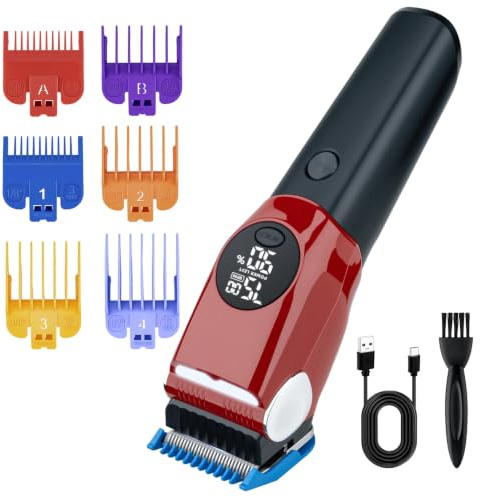 Mcbazel Dog Clippers for Grooming, Low Noise Cordless Pet Hair Trimmer Kit