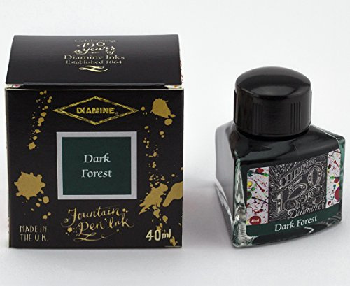 Diamine – födelsedag reservoarpenna bläck 150 år, mörk skog 40 ml