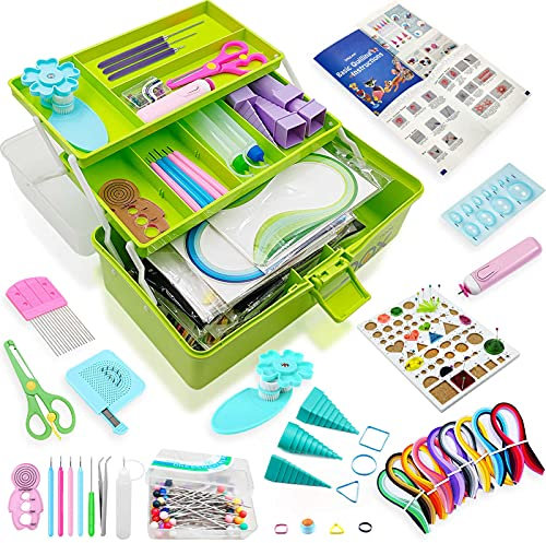 Quilling-Set, Quilling-Werkzeuge, Papier-Quilling-Set mit Aufbewahrungsbox