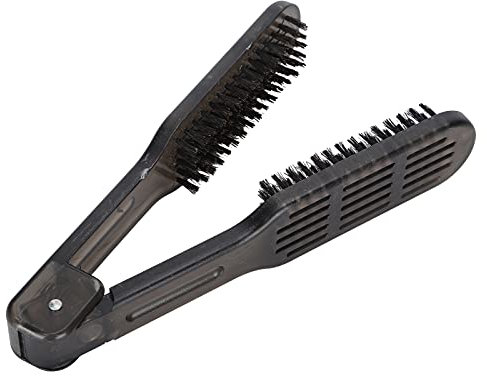 Haarglättungsbürste Antistatisch Haare Glätten Haarbürste Borstenklemme Doppelseitige antistatische Haarglättungs-Stylingbürste