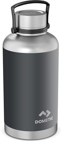 Dometic Thermo Bottle 192 - Thermosflasche 1920ml - Größe Trinkflasche Edelstahl - Spülmaschinenfest, BPA-Frei, Doppelwandig - Thermoskanne, Isolierflasche - Slate