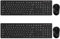 Wireless Keyboard and Mouse, Trueque Silent 2.4GHz Cordless Full Size USB Mouse Combo, Long Battery Life, Lag-Free for Computer, Laptop, PC, Windows, Mac, Chrome OS (2 Pack)