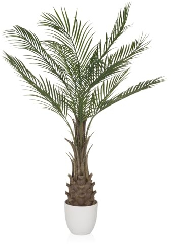 hjh OFFICE Konstgjorda växter DRACAENA Plast Grön