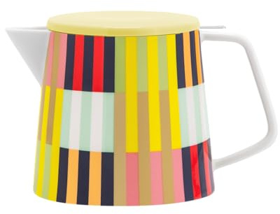 REMEMBER Teekanne Havanna - Porzellan und Edelstahl - 1,2 L