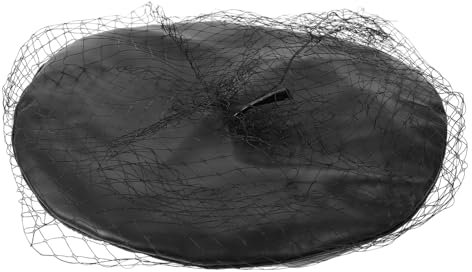 Healeved pour Femmes rétro français À la Mode Chapeau Femme Mesdames Chapeau avec Voile décoration Femmes Chapeaux de Peintre pour Femmes Faux Cuir