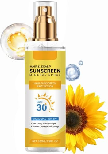 Spf 30 Salons Et Cheveux Suncreen Mist, Crème Solaire à Cheveux, Spray De Protection Solaire Cheveux Et Du Cuir Chevelu, Protection UV, Hydrate Et Nourrir, Non Grasse, Pour La Randonnée Et La Plage