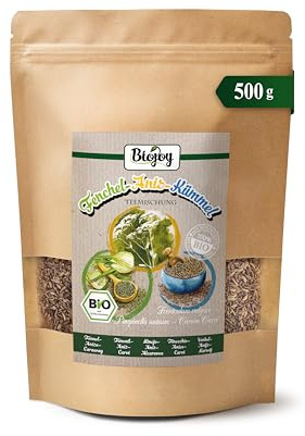 Biojoy BIO Fenchel-Anis-Kümmel Tee lose, ganze Samen, 500 g