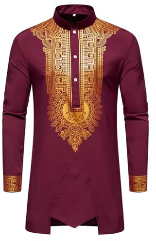 Generico da uomo in cotone Kurta girocollo tunica vestibilità normale casual camicia lunga abito da festa ricamato arte seta abito da sposa indossare camicia lunga abita indiano 2025