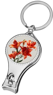 Red-Orange Lilies Nail Clippers Toenail Clipper Cutters Professional Nail Trimmer Nail Cuticle Cutter for Women Men