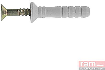 Ramspeed Countersunk Head Dowel with Screw Nail, 8 mm x 120 mm, Box of 50