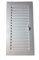 Grille de ventilation rectangulaire en plastique Shunt avec fermeture réglable - Spécial salle de bain et cuisine - Fermeture sans moustiquaire