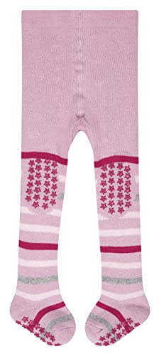 FALKE Unisex Baby Multi Stripe B Ti Cotton Grips On Sole 1 Pair Tights, Pink Thulit 8663, 12-18 months