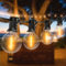 Woolmug Lichterkette Außen Glühbirnen, 10.5M Outdoor Lichterkette G40 15+1 LED Birnen Wasserdicht Led Lichterkette Garten Retro Lichterkette Decor für Innen Aussen Weihnachten Hochzeit Party Warmweiß