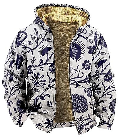 KONG JIMFAN Jacke Herren Oversized Hoodie Fahrradponcho Kaputzensweatjacke Männer Snowboardjacke Fahrradjacke Regenjacke Wandern Herren Überschüssige Jacken Camouflage Jacke Herren(Light Gray,4XL)