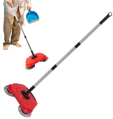 Spazzatrice Per Tappeti A Spinta Manuale, Spazzatrice Per Pavimenti In Moquette - Scopa Per Tappeti Non Elettrica,Spazzatrice Con Manico Regolabile, Scopa Domestica Per Superfici In Legno Duro, Pavime