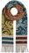 FRAAS Cashmink Schal 44 x 200 cm - Weicher als Kaschmir - Made in Germany - Schal mit Muster-Mix für Damen - Perfekt für Herbst und Winter Petrol