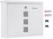 Zedelmaier XL personalisiert Briefkasten mit Edelstahl Namensschild Weiß Wandbriefkasten Postkasten Briefkasten mit Schloss Mailbox inkl. 4 Schlüsseln Letter Box (Weiß 9.5 x 35 x 28 cm)