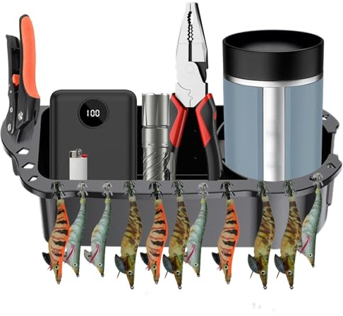 Porte-outils de pêche, porte-outils pour accessoires de bateaux de pêche - Rangement en cabine de chariot de pêche - Accessoires de pêche pour bateaux, support pour outils de pêche, A