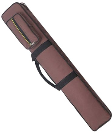 lopituwe Custodia per stecche da biliardo con 8 fori per proteggere e trasportare le stecche da biliardo. Comode soluzioni per il trasporto. Custodia per, Caffè, 85x18x7cm