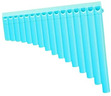 Juego De 16 Flautas Pan Para Principiantes Completo Con Accesorios Color Azul Flauta Pan