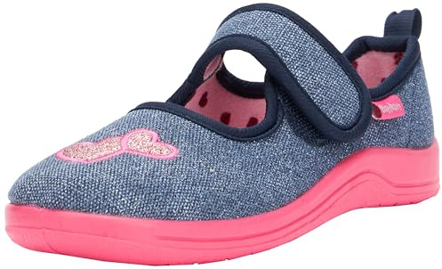 Playshoes Hausschuhe Unisex Kinder Hausschuh, Herz, 18/19 EU