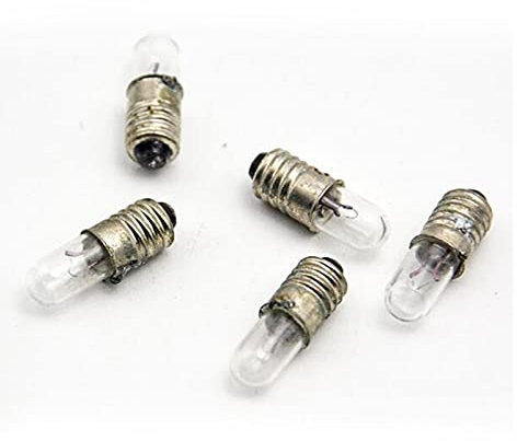 ZHANGKE CHULONG 50pcs / lot Mini indicateur Ampoule E5 6.3V 12V 24V 0.1A Petite Ampoule Signal Lampe de Perle Ampoule Miniature (Wattage : 24V)