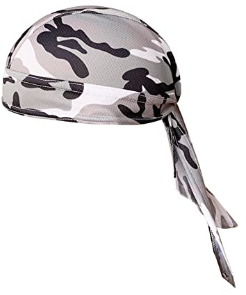 Foulard Bandana de Cyclisme Sport Camouflage Bonnet sous Casque de Vélo Anti-Soleil/UV Bandana de Pirate Hip-Hop Séchage Rapide Calotte de Moto Respirant Tête de Protection pour Homme Femme