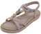 Vunavueya Damen Sandalen Slingback Frauen Zehentrenner Sandale Flache Sommer Leder Riemchensandale Bohemian Flip Flops Schuhe 04 Violett 39